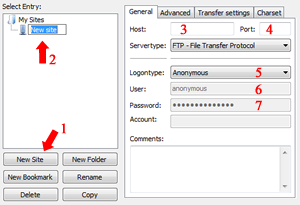 Setting up an FTP Connection